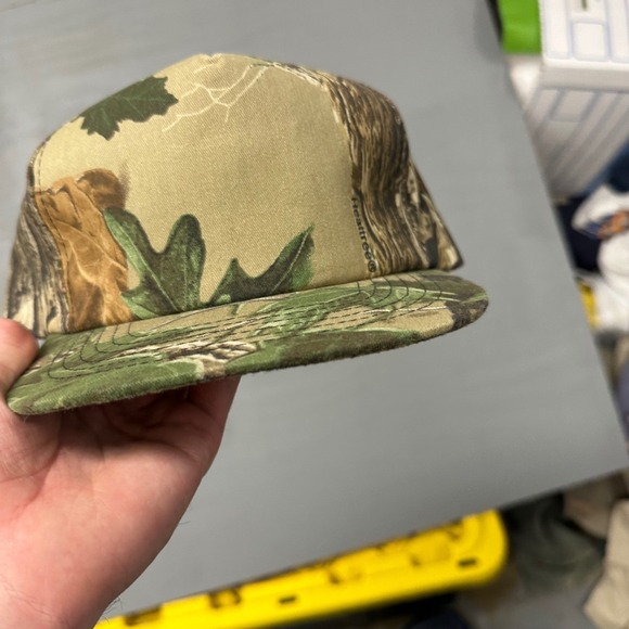YoungAn Hat Realtree Camo Snapback Vintage Hunting Cap Brown Green Adjustable - Picture 1 of 4